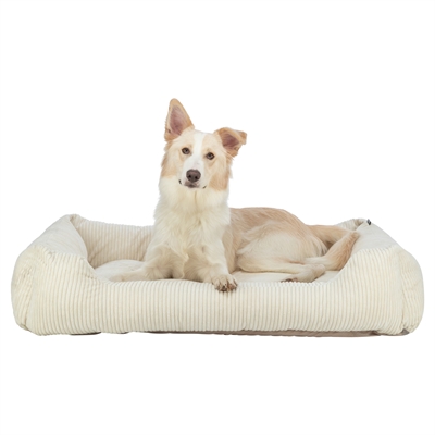 Trixie Vital Hondenmand Jonna Hoekig Ribfluweel Creme 60x50 cm