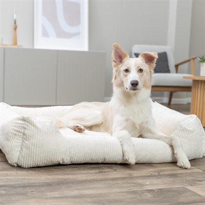 Trixie Vital Hondenmand Jonna Hoekig Ribfluweel Creme 60x50 cm