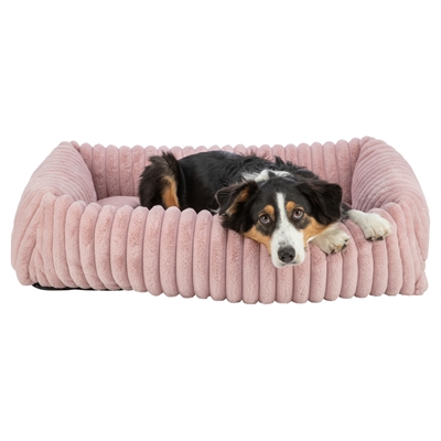 Trixie Hondenmand Lonni Hoekig Ribfluweel Roze 65x50 cm