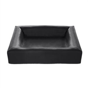 Bia Bed Kunstleer Hoes Hondenmand Zwart Bia-4 85x70x15 cm