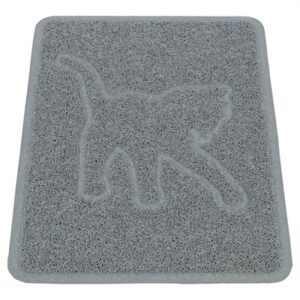 Trixie Kattenbakmat Kattensilhouet PVC Lichtgrijs 48x35 cm