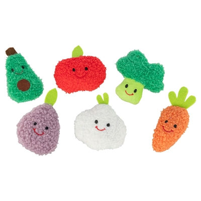 Trixie Groenten En Fruit Pluche Met Catnip Assorti 11 cm 48 st