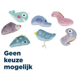 Trixie Dinos En Dieren Pluche Met Catnip Assorti 9 cm 70 st