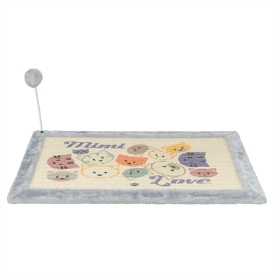 Trixie Krabmat Mimi Met Speeltje Grijs 70x45 cm