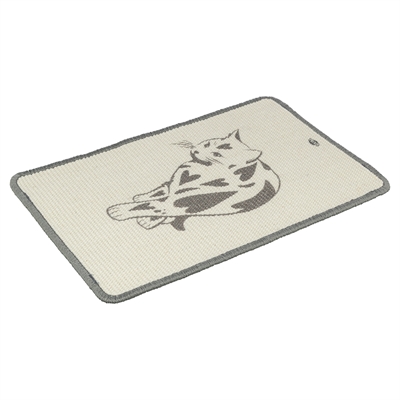 Trixie Krabmat Met Print Taupe 55x35 cm
