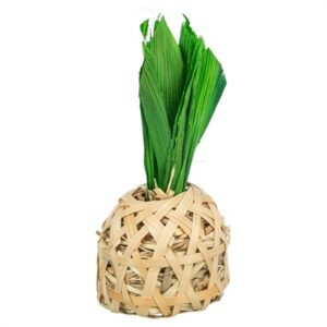 Trixie Ananas Bamboe Met Maisbladeren En Hooi 6.5x6.5x14 cm