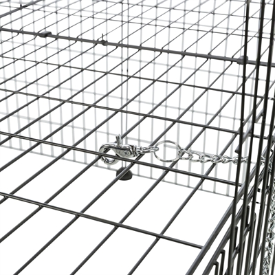 Trixie Ren Met Afdekking Metaal Zwart 152x72x38 cm