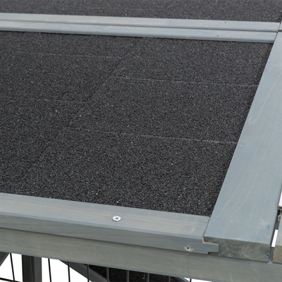 Trixie Ren XL Met Afdekking Hout Grijs 233x79x116 cm