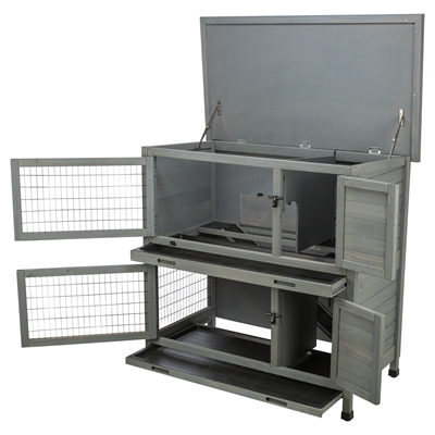 Trixie Knaagdierhok 2 Verdiepingen Grijs 116x65x111 cm