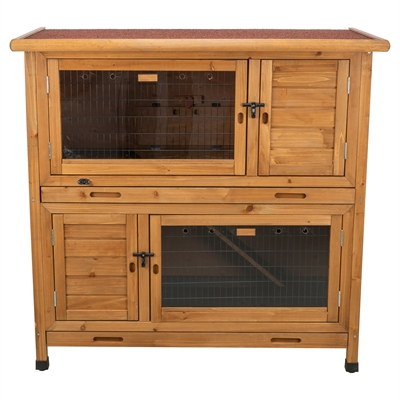 Trixie Knaagdierhok Met Isolatie 2 Verdiepingen Donkerbruin 116x65x113 cm
