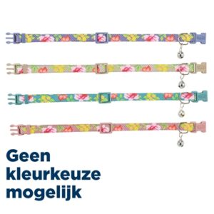 Trixie Kattenhalsband Bloemen Motief Assorti 20-34x1 cm