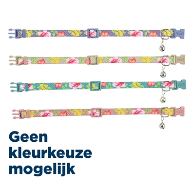 Trixie Kattenhalsband Bloemen Motief Assorti 20-34x1 cm
