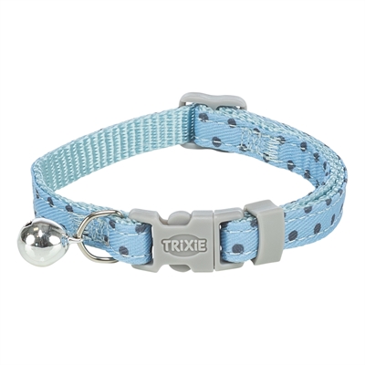 Trixie Kattenhalsband Stippen Motief Blauw 20-30x1 cm