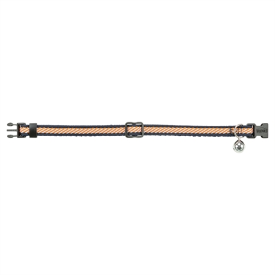 Trixie Kattenhalsband Gestreept Blauw / Oranje 20-30x1 cm