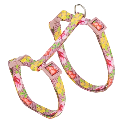 Trixie Kattentuigje Met Riem Bloemen Motief Assorti 27-45x1 cm