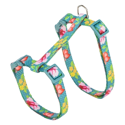 Trixie Kattentuigje Met Riem Bloemen Motief Assorti 27-45x1 cm
