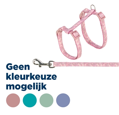 Trixie Kattentuigje Met Riem Geometrisch Motief Assorti 27-45x1 cm 4 st