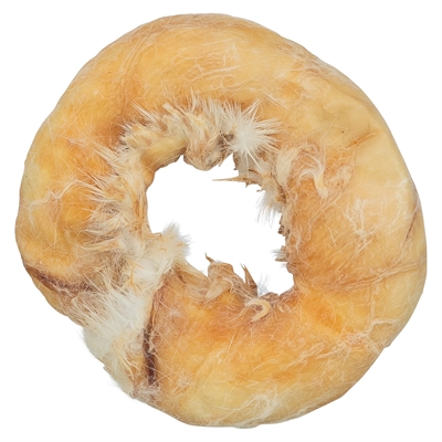 Trixie Denta Fun Rabbit Rings Met Kippenborst 9.5 cm 100 gr
