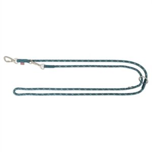 Trixie Hondenriem Summit Verstelbaar Rond Touw Reflect Petrol / Aqua 200x0.9 cm
