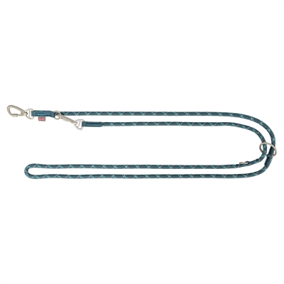 Trixie Hondenriem Summit Verstelbaar Rond Touw Reflect Petrol / Aqua 200x0.9 cm