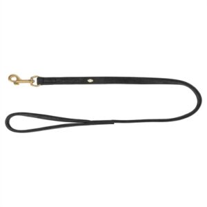 Trixie Hondenriem Pure Leer Zwart 120x1 cm