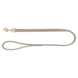 Trixie Hondenriem Pure Leer Lichtgrijs 120x1 cm
