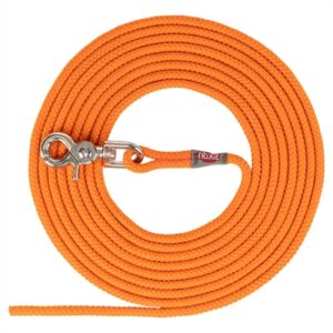 Trixie Sleeplijn Karabijnhaak Rond Zeiltouw Oranje 500x0.6 cm