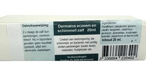Dierendrogist Dermatos Eczeem / Schimmelzalf 20 gr