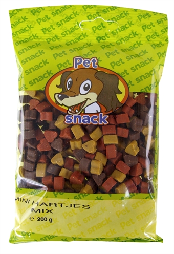 Zzzpetsnack Mini Hartjes Mix 14x200 gr