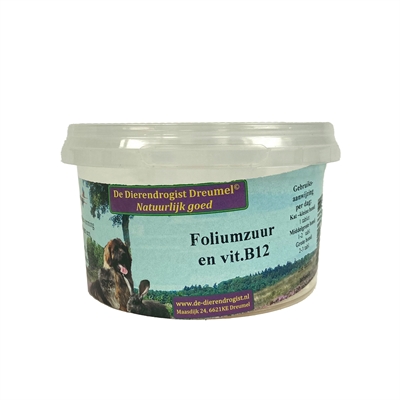Dierendrogist Foliumzuur Vitamine B12 100 Tbl