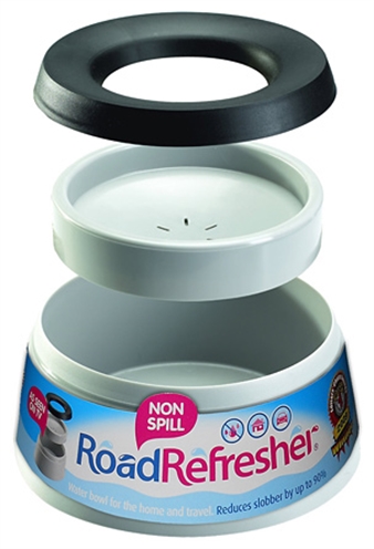 Road Refresher Drinkbak Voor Onderweg Grijs Large 24.5x24.5x10.5 cm