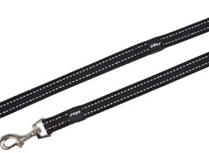 Rogz For Dogs Snake Lijn Long Zwart L 16 Mmx1.8 Mtr