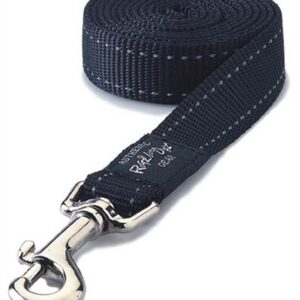 Rogz For Dogs Fanbelt Long Lijn Zwart 20 Mmx1.8 Mtr