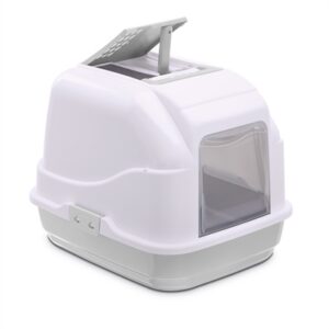 Imac Kattenbak Easy Cat Wit / Lichtgrijs 50x40x40 cm